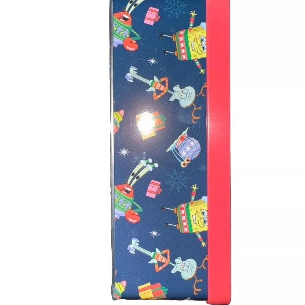 ODD SOX  SPONGEBOB SQUAREPANTS SOCKS 3 PAIRS CREW  6.5-12 NEW In Gift Tin